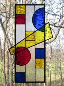 Circles and Squares: Bolt - Stained Glass - Prairie Style - Lee Klade