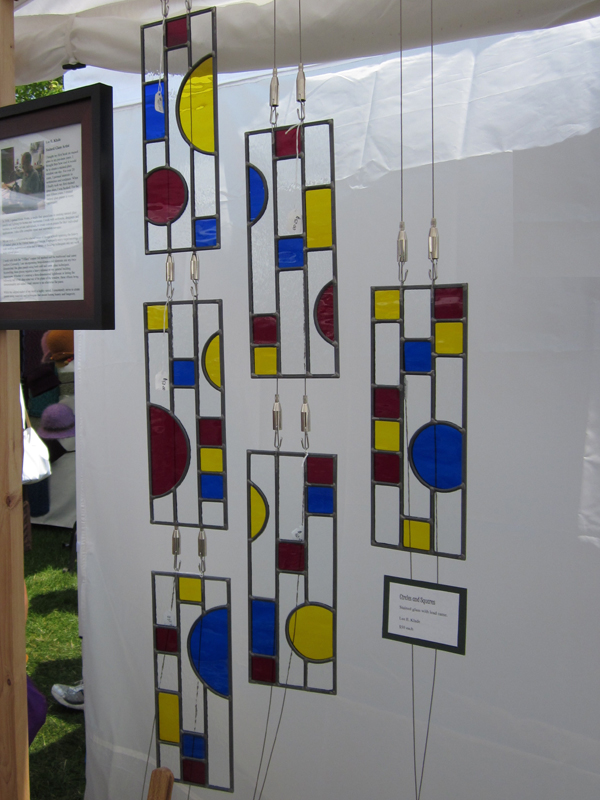 Circles and Squares - Stained Glass - Prairie Style - Lee Klade
