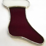 Holiday Stocking Ornament - Stained Glass - Lee Klade