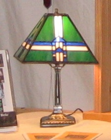 Prairie Style Lamp using lead came method