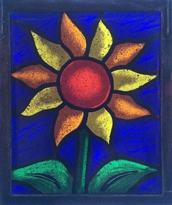 Sun Flower (Blue Sky) - Stained Glass - Lee Klade