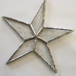 Star Ornament (clear) - Stained Glass - Lee Klade